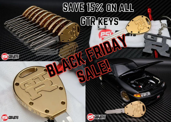 Limited Edition (99pc) 18K Gold Titanium Skyline GT-R Key Blank for R32 / R33