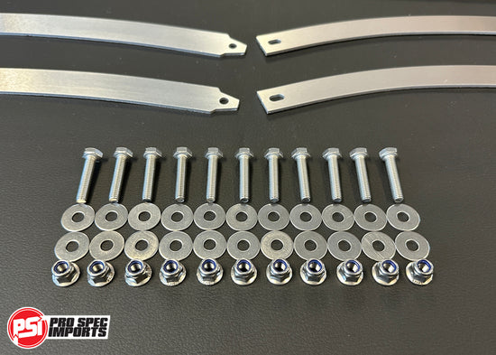 A80 (Mk4) Supra Front Lip Mounting Plate Set and SS Hardware - OEM style